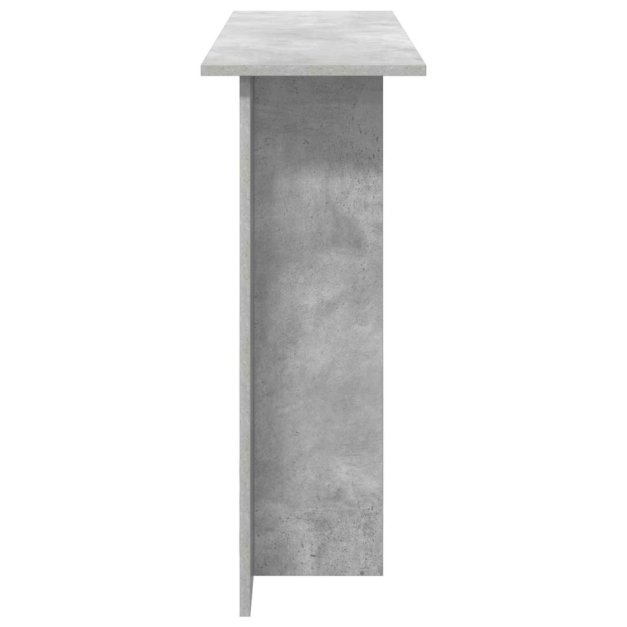 Wandtafel Betongrijs 100 x 30 x 75 cm Bewerkt hout