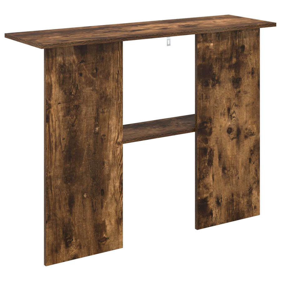 Wandtafel Gerookt eiken 100 x 30 x 75 cm Bewerkt hout