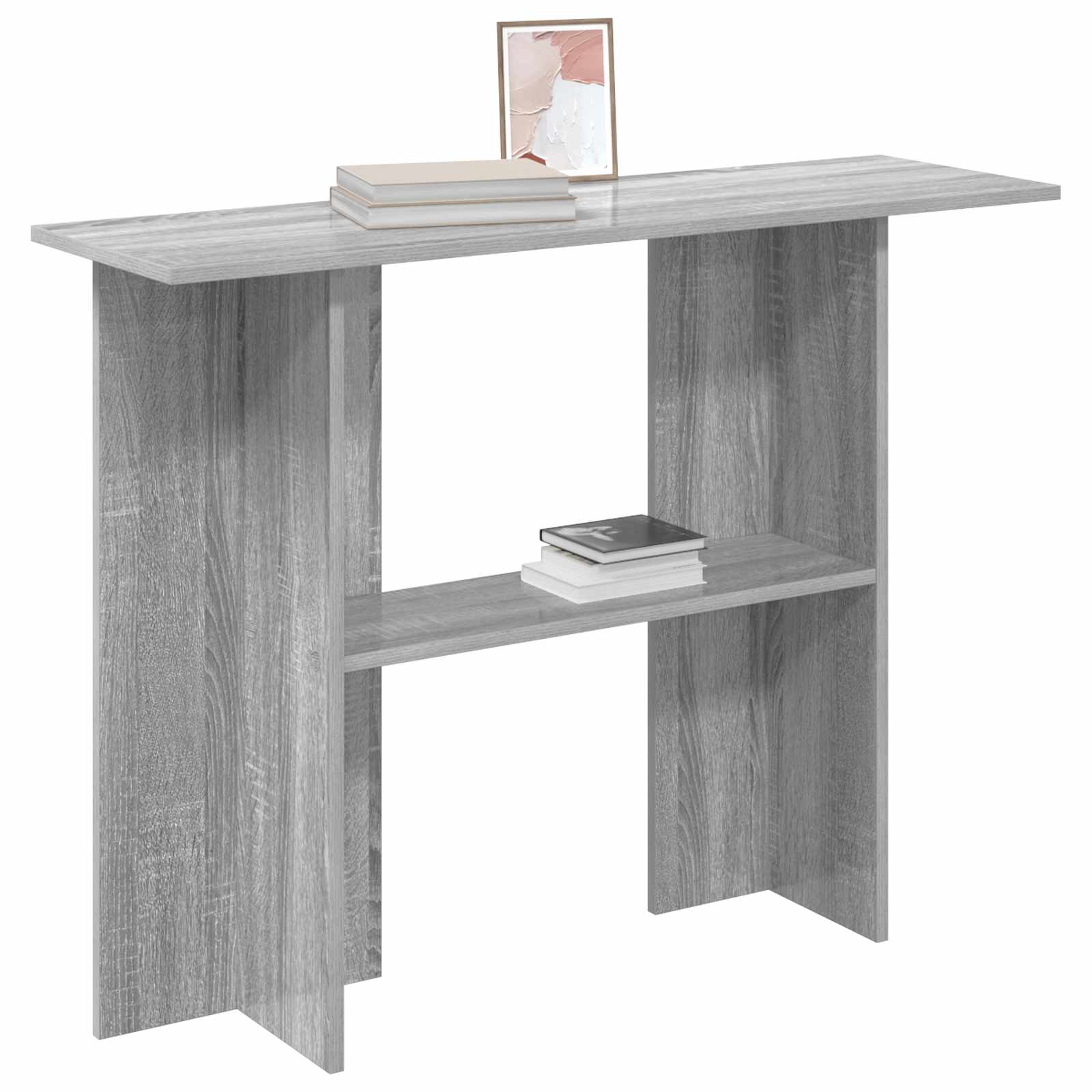 Wandtafel Grijs sonoma 100 x 30 x 75 cm Bewerkt hout