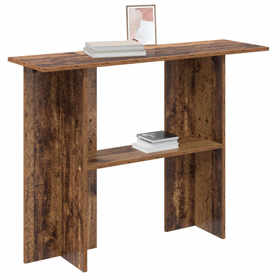Wandtafel Oud hout 100 x 30 x 75 cm Bewerkt hout