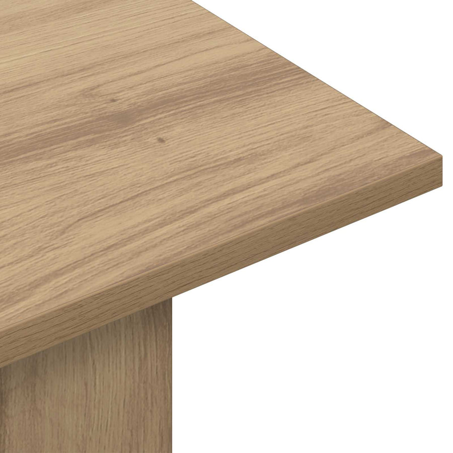 Wandtafel Artisanaal eiken 100 x 30 x 75 cm Bewerkt hout