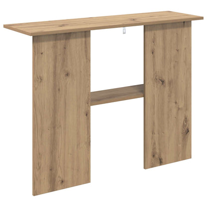 Wandtafel Artisanaal eiken 100 x 30 x 75 cm Bewerkt hout