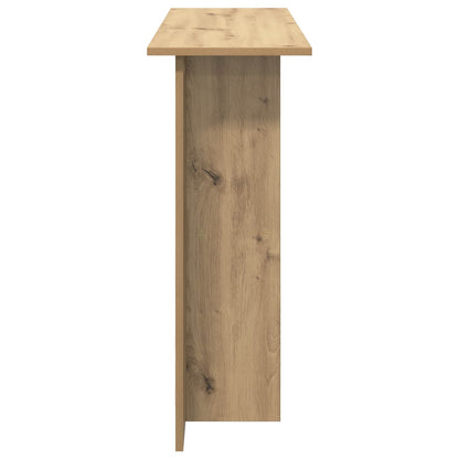 Wandtafel Artisanaal eiken 100 x 30 x 75 cm Bewerkt hout