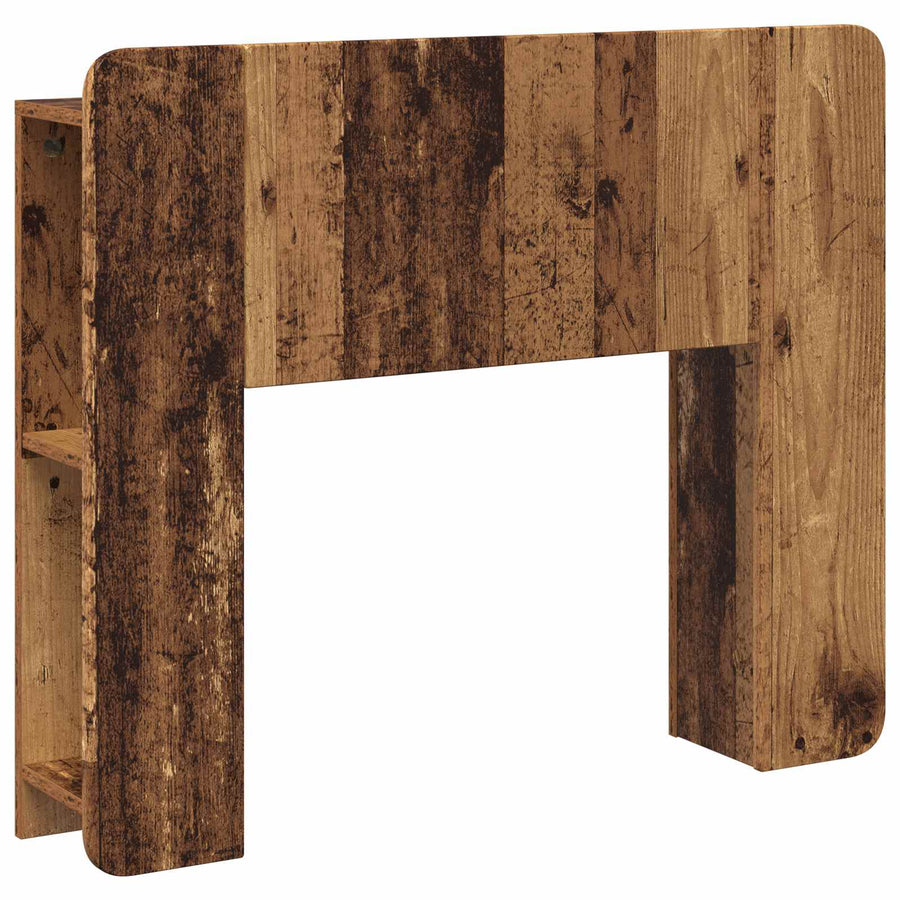 Hoofdeinde kas met opslag Oud hout Bewerkt hout
