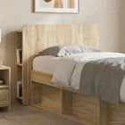 Headboard cabinet with storage Sonoma Oak Engineered Wood
