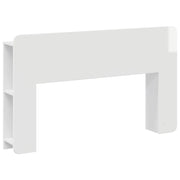 Hoofdeinde kast met opslag 135x18.5x80 cm wit bewerkt hout