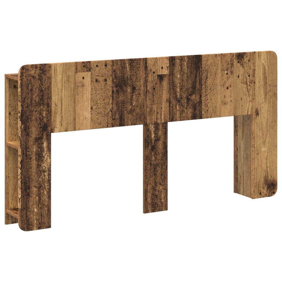 Hoofdeinde kas met opslag Oud hout Bewerkt hout