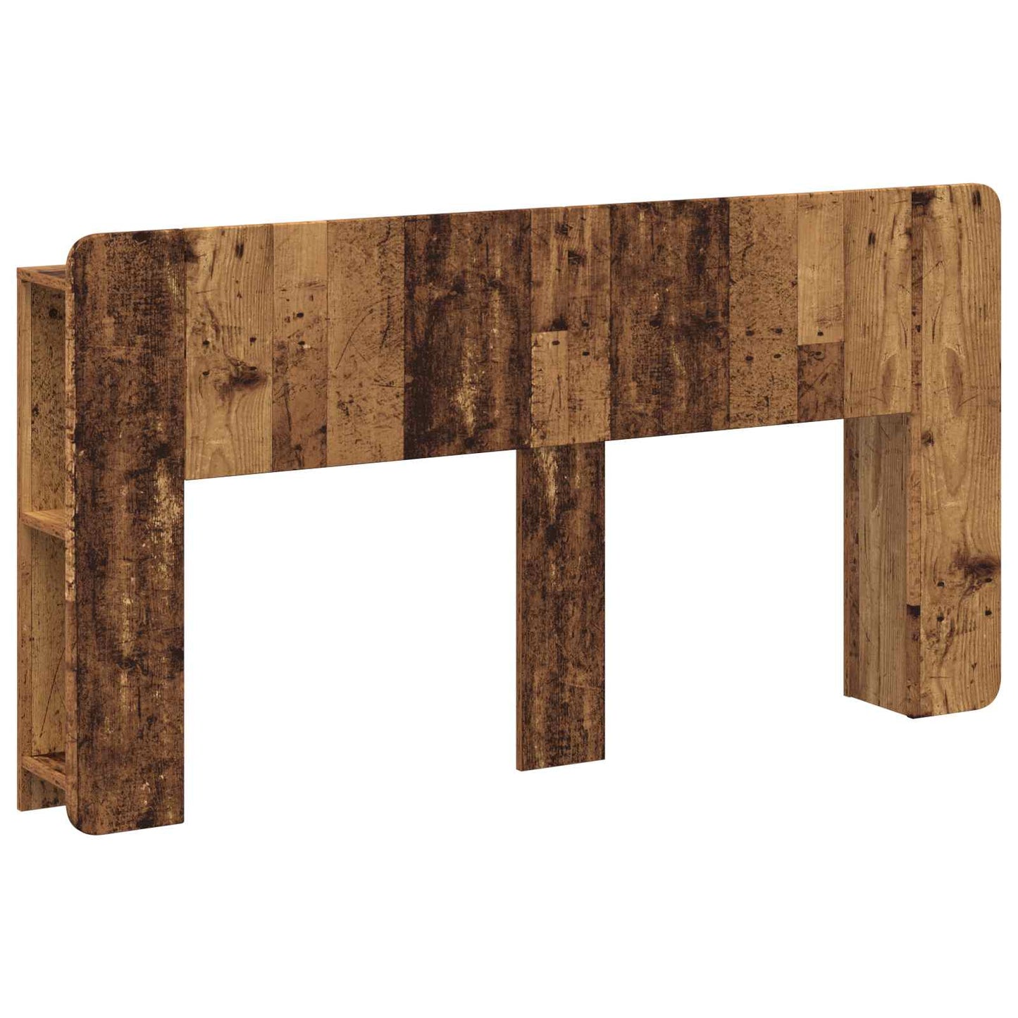 Hoofdeinde kas met opslag Oud hout Bewerkt hout