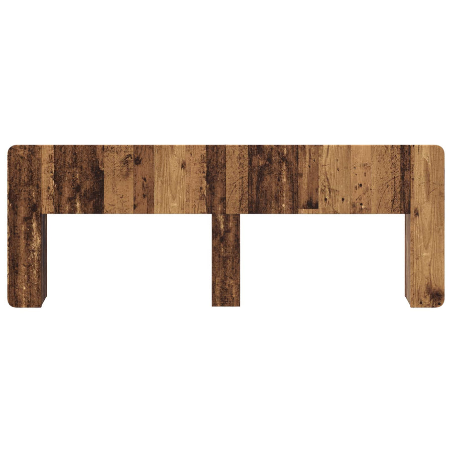 Hoofdeinde kas met opslag Oud hout Bewerkt hout