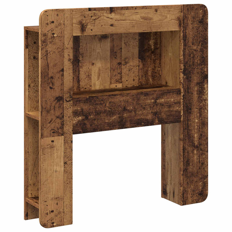 Hoofdbordkast met opslag Oud hout Geconstrueerd hout