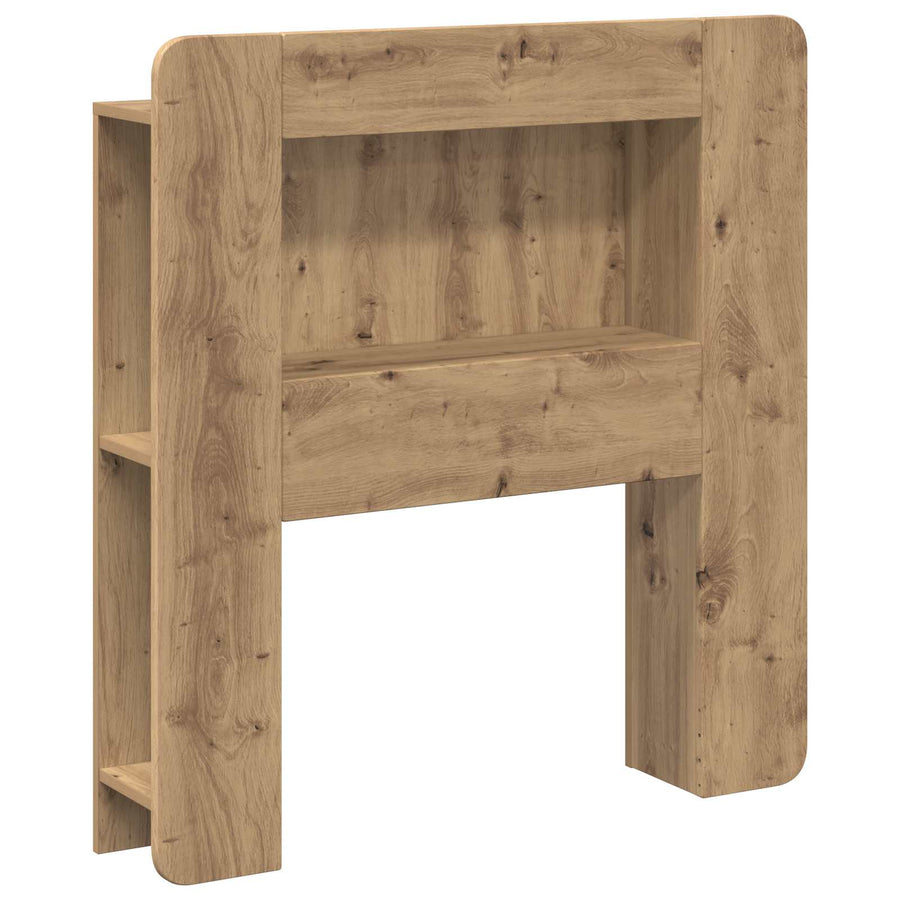 Hoofdbordkast met opslag Artisanaal eiken Geconstrueerd hout