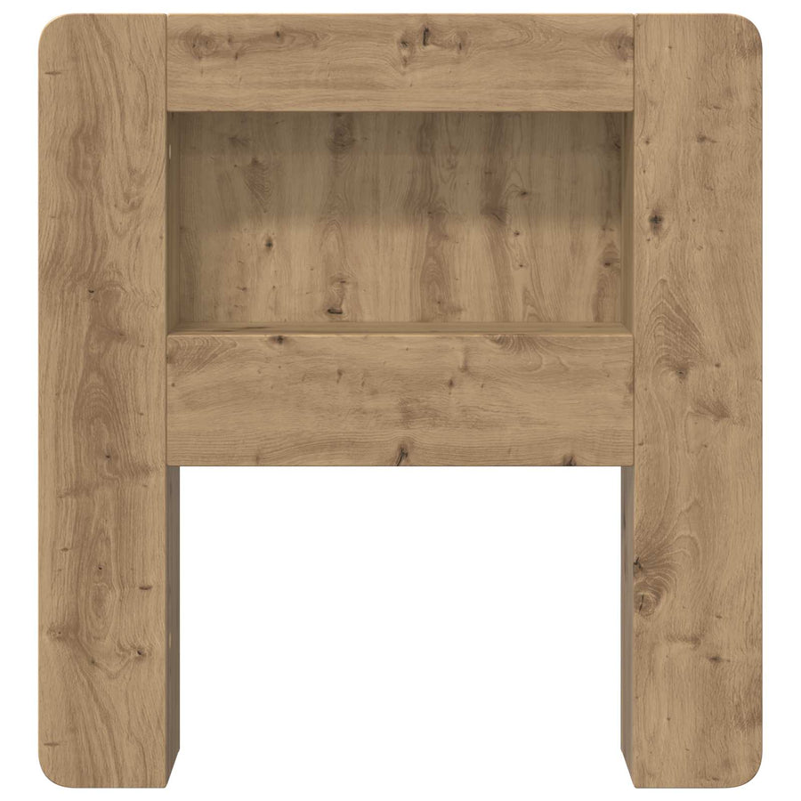 Hoofdbordkast met opslag Artisanaal eiken Geconstrueerd hout