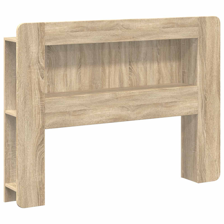 Hoofdbordkast met opslag Sonoma Eiken Geconstrueerd hout