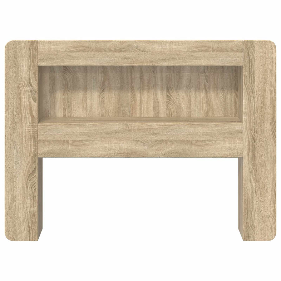Hoofdbordkast met opslag Sonoma Eiken Geconstrueerd hout
