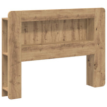 Hoofdbordkast met opslag Artisanaal eiken Geconstrueerd hout