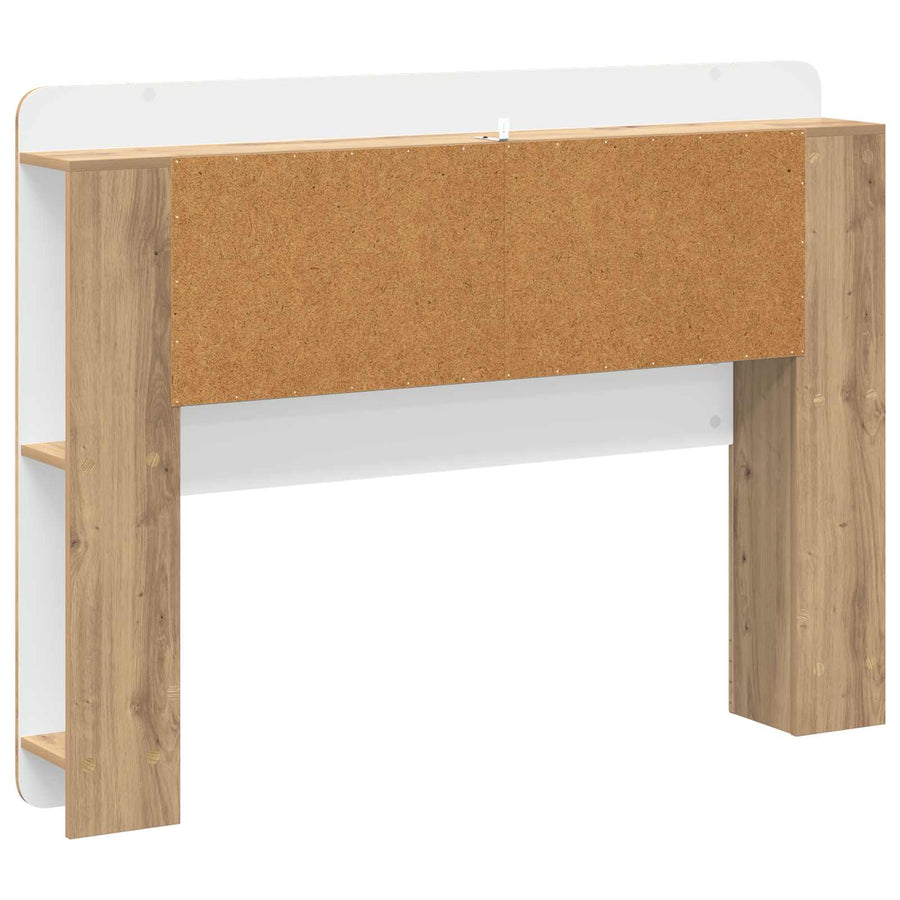 Hoofdbordkast met opslag Artisanaal eiken Geconstrueerd hout