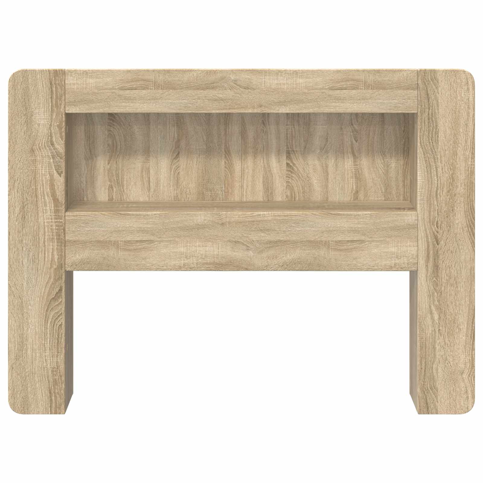 Hoofdbordkast met opslag Sonoma Eiken Geconstrueerd hout