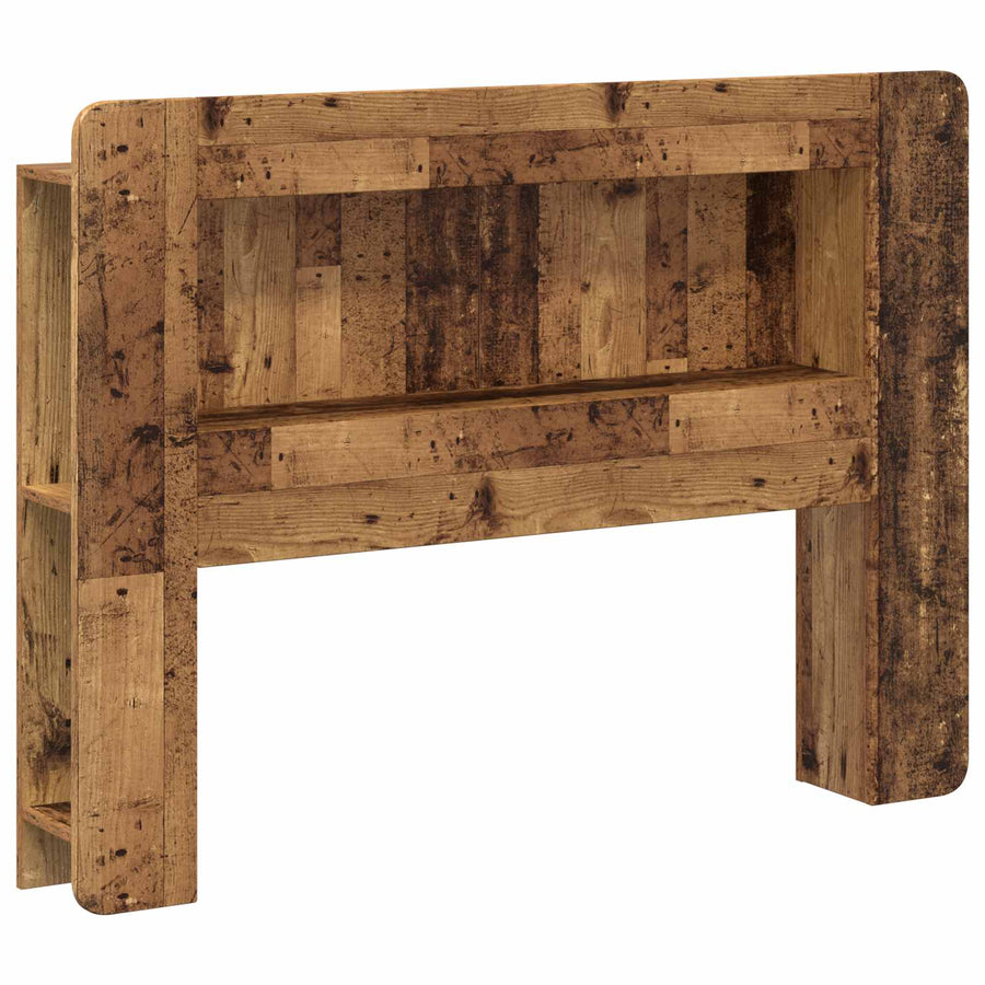 Hoofdbordkast met opslag Oud hout Geconstrueerd hout