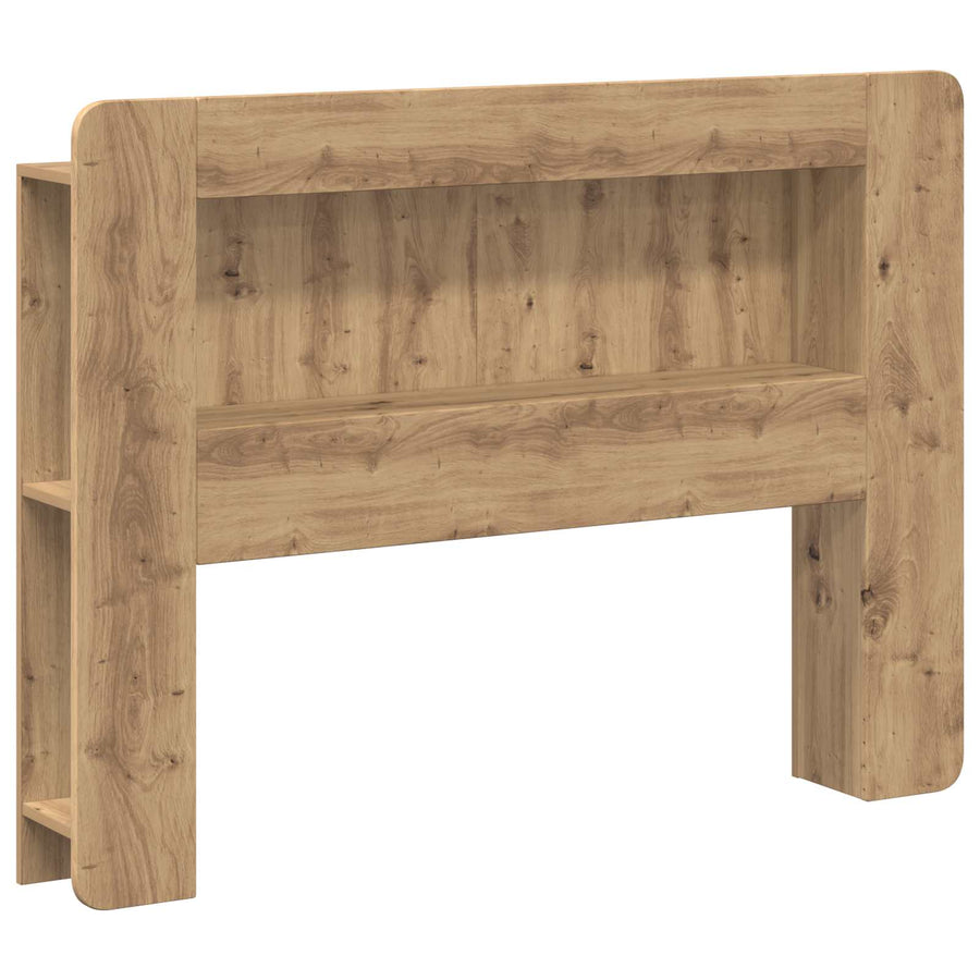 Hoofdbordkast met opslag Artisanaal eiken Geconstrueerd hout