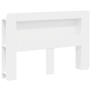 Hoofdbordkast 153,5x18,5x100 cm geconstrueerd hout wit