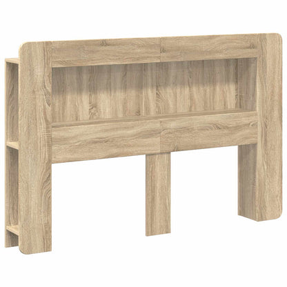 Hoofdbordkast met opslag Sonoma Eiken Geconstrueerd hout