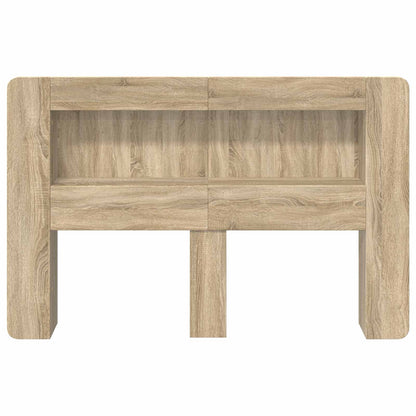 Hoofdbordkast met opslag Sonoma Eiken Geconstrueerd hout