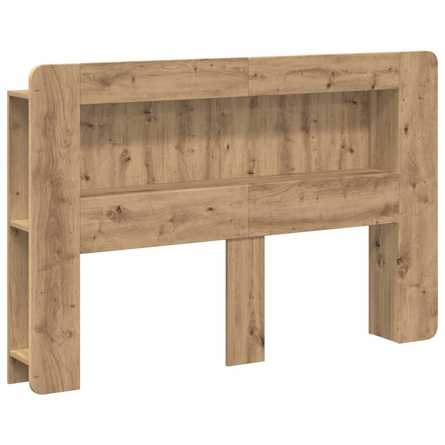 Hoofdbordkast met opslag Artisanaal eiken Geconstrueerd hout