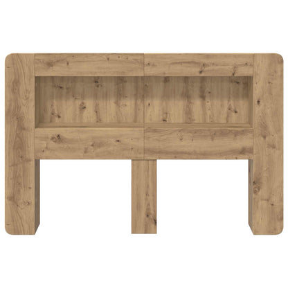 Hoofdbordkast met opslag Artisanaal eiken Geconstrueerd hout