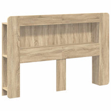 Hoofdbordkast met opslag Sonoma Eiken Geconstrueerd hout