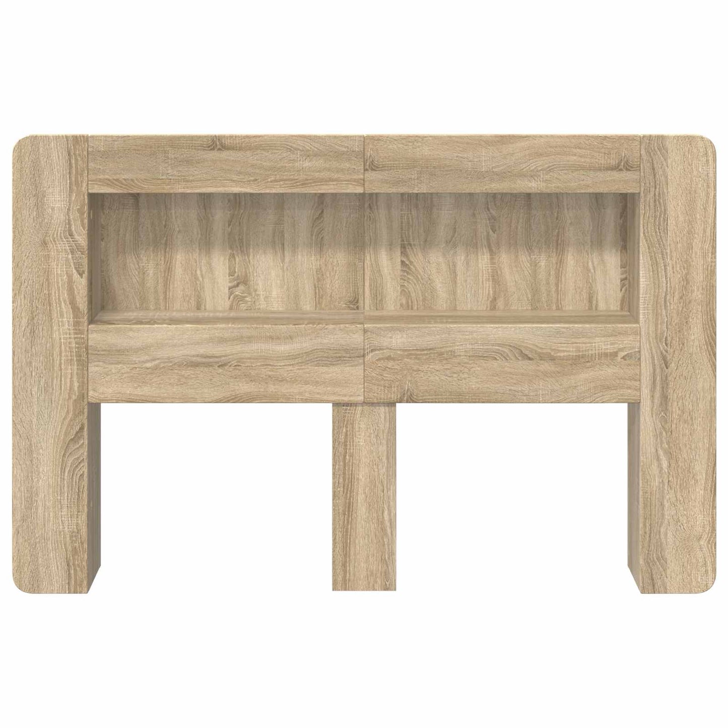 Hoofdbordkast met opslag Sonoma Eiken Geconstrueerd hout