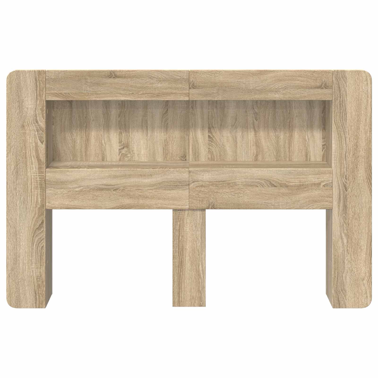 Hoofdbordkast met opslag Sonoma Eiken Geconstrueerd hout