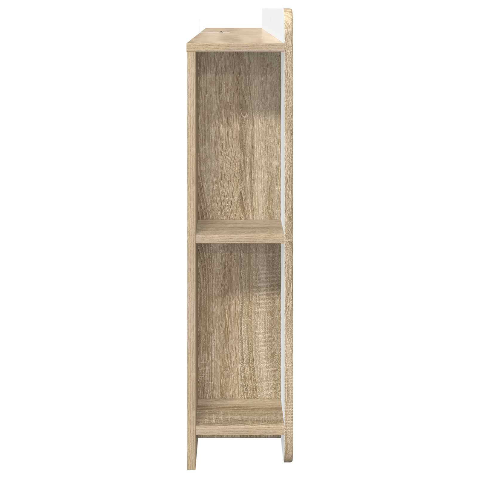 Hoofdbordkast met opslag Sonoma Eiken Geconstrueerd hout