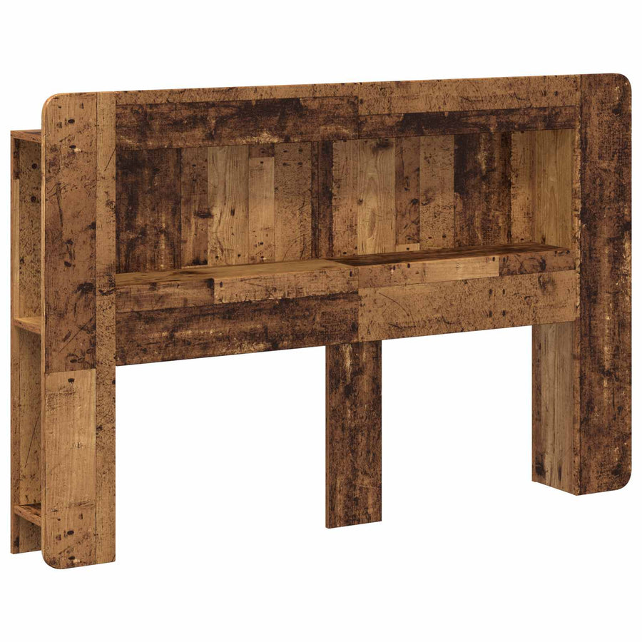 Hoofdbordkast met opslag Oud hout Geconstrueerd hout