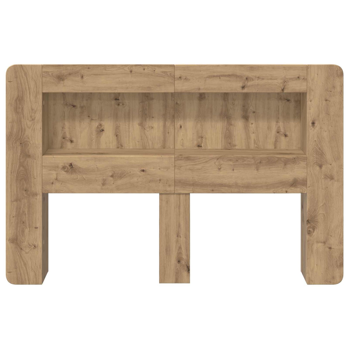 Hoofdbordkast met opslag Artisanaal eiken Geconstrueerd hout