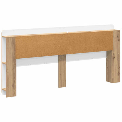 Hoofdbordkast met opslag Artisanaal eiken Geconstrueerd hout