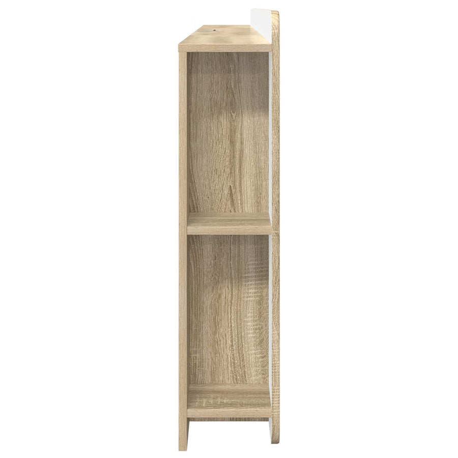 Hoofdbordkast met opslag Sonoma Eiken Geconstrueerd hout