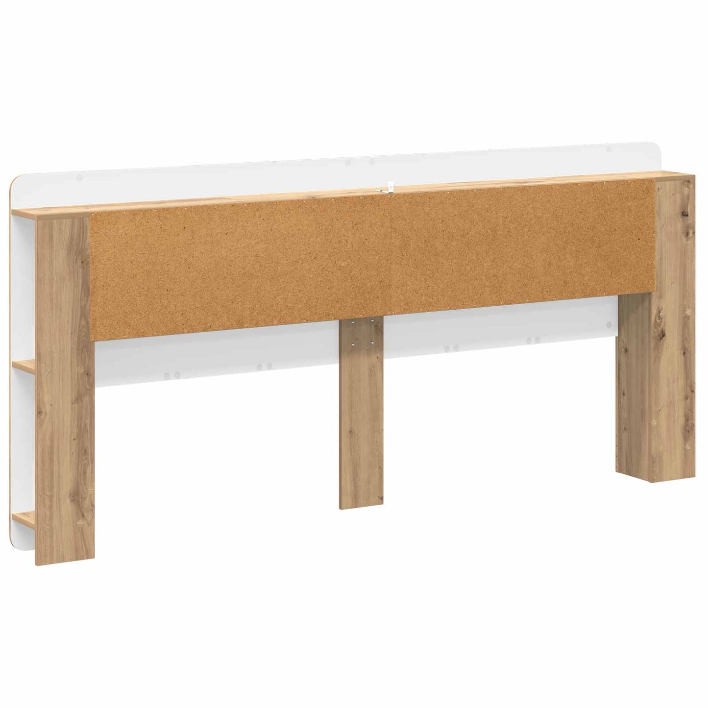 Hoofdbordkast met opslag Artisanaal eiken Geconstrueerd hout