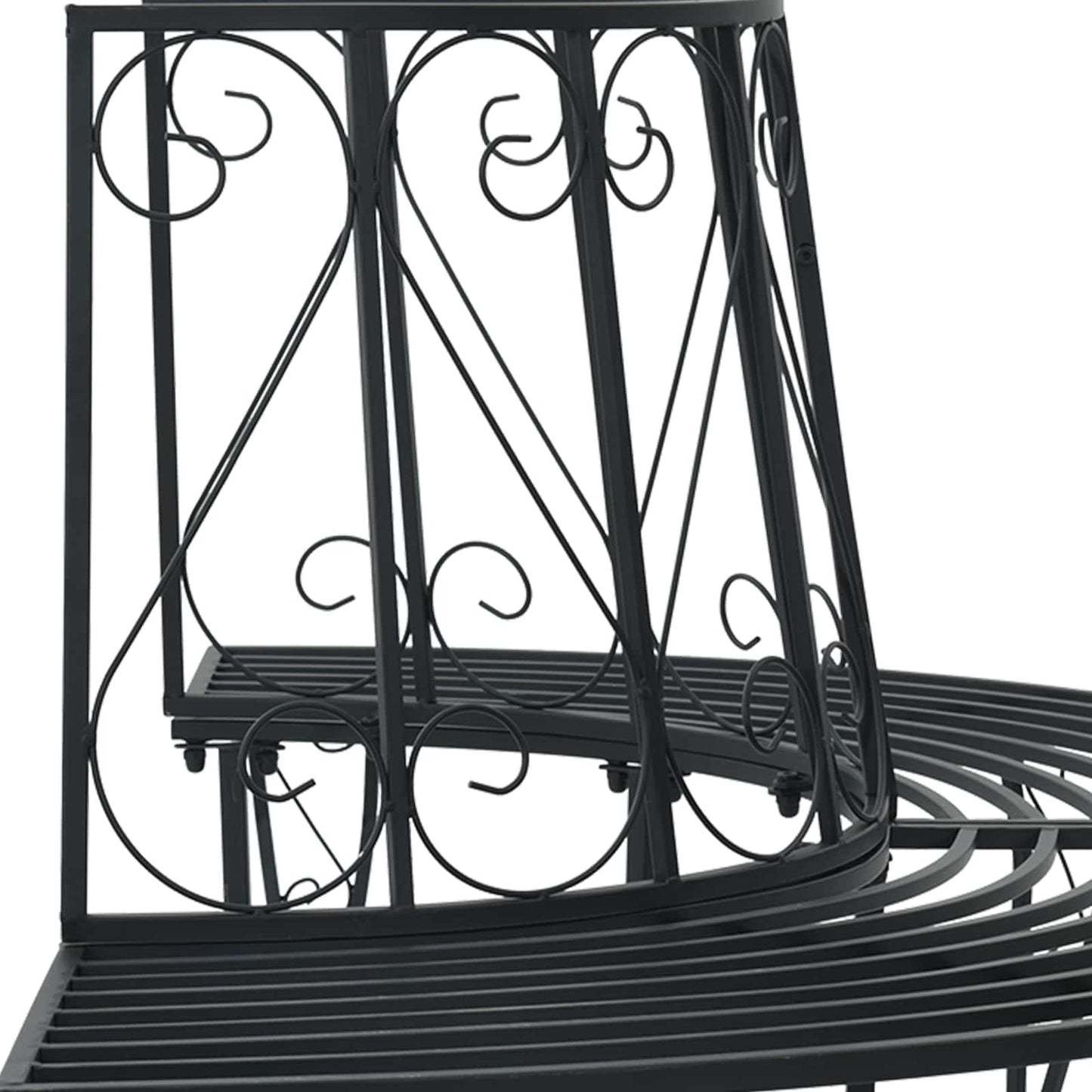 Boom bank 4-Aantal zitplaatsen 160 x 80 x 89 cm Staal Zwart