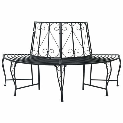Boom bank 4-Aantal zitplaatsen 160 x 80 x 89 cm Staal Zwart