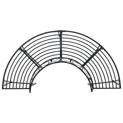 Boom bank 4-Aantal zitplaatsen 160 x 80 x 89 cm Staal Zwart