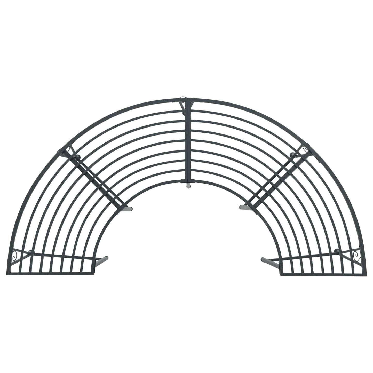 Boom bank 4-Aantal zitplaatsen 160 x 80 x 44 cm Staal