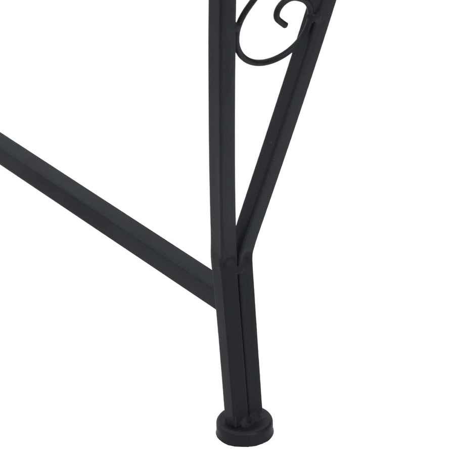 Boom bank 4-Aantal zitplaatsen 160 x 80 x 44 cm Staal Zwart