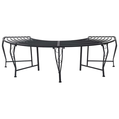 Boom bank 4-Aantal zitplaatsen 160 x 80 x 44 cm Staal Zwart