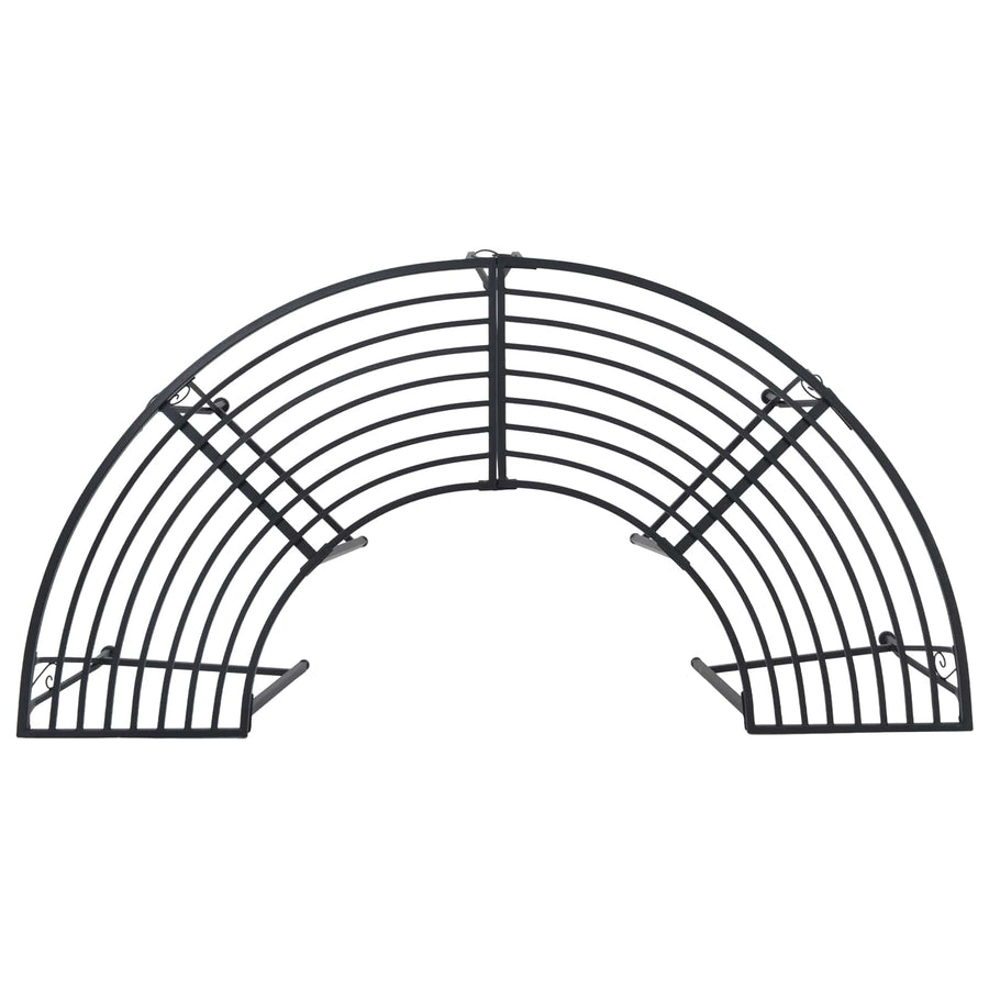Boom bank 4-Aantal zitplaatsen 160 x 80 x 44 cm Staal Zwart