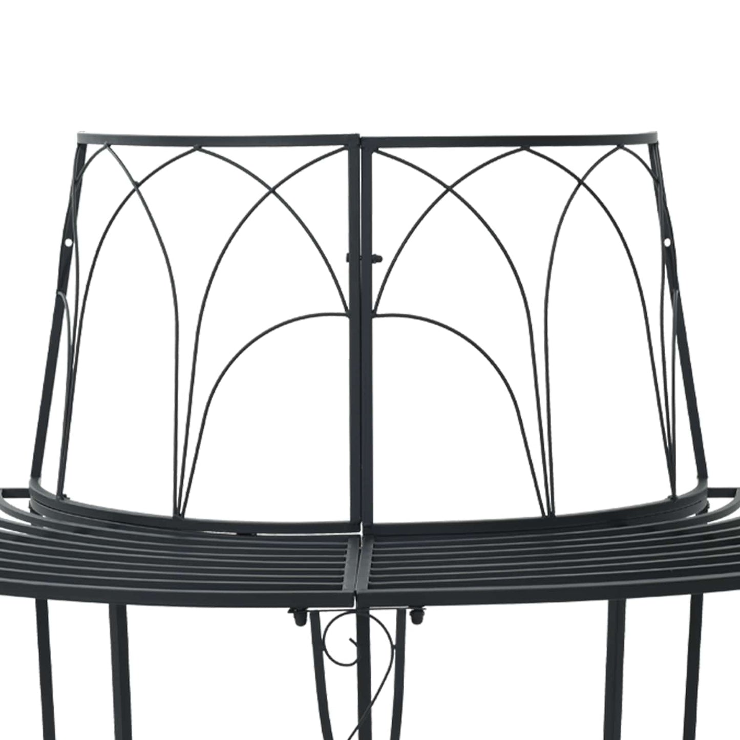 Boom bank 4-Aantal zitplaatsen 160 x 80 x 89 cm Staal Zwart