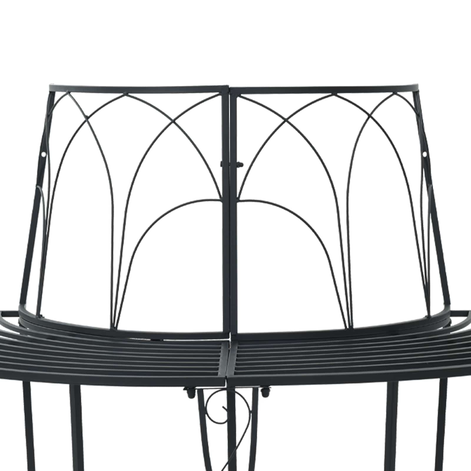 Boom bank 4-Aantal zitplaatsen 160 x 80 x 89 cm Staal Zwart