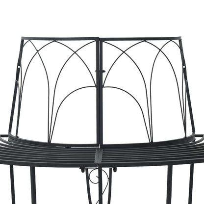 Boom bank 4-Aantal zitplaatsen 160 x 80 x 89 cm Staal Zwart