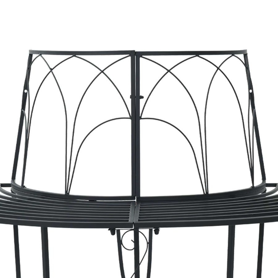 Boom bank 4-Aantal zitplaatsen 160 x 80 x 89 cm Staal Zwart