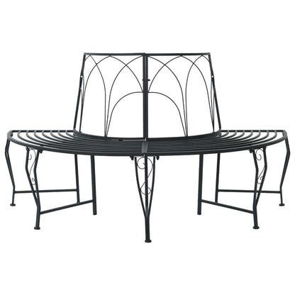 Boom bank 4-Aantal zitplaatsen 160 x 80 x 89 cm Staal Zwart