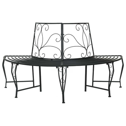 Boom bank 4-Aantal zitplaatsen 160 x 80 x 89 cm Staal Zwart